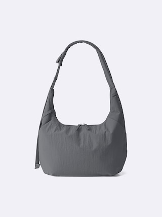 ソフトナイロンコクーンショルダーバッグ 【レディース】 【グッズ】【GU公式/ジーユー】 【GRAY】 ソフトナイロンコクーンショルダーバッグ 【レディース】 【グッズ】【GU公式/ジーユー】 【GRAY】