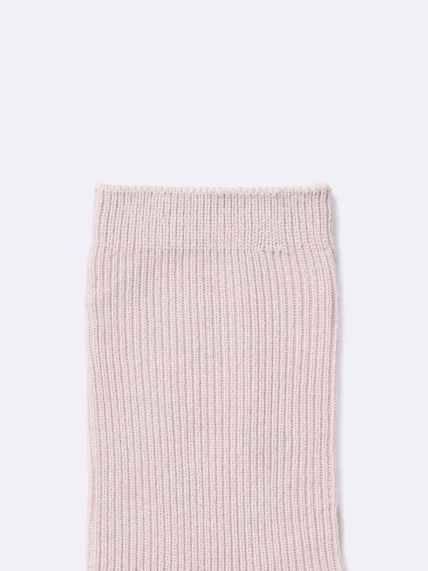 リブカラークルーソックス3P