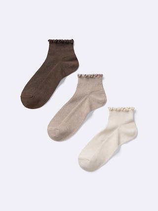 メローアンクルソックス3P 【レディース】 【インナー・下着】【GU公式/ジーユー】 【MULTI(PATTERN)2】 メローアンクルソックス3P 【レディース】 【インナー・下着】【GU公式/ジーユー】 【MULTI(PATTERN)2】