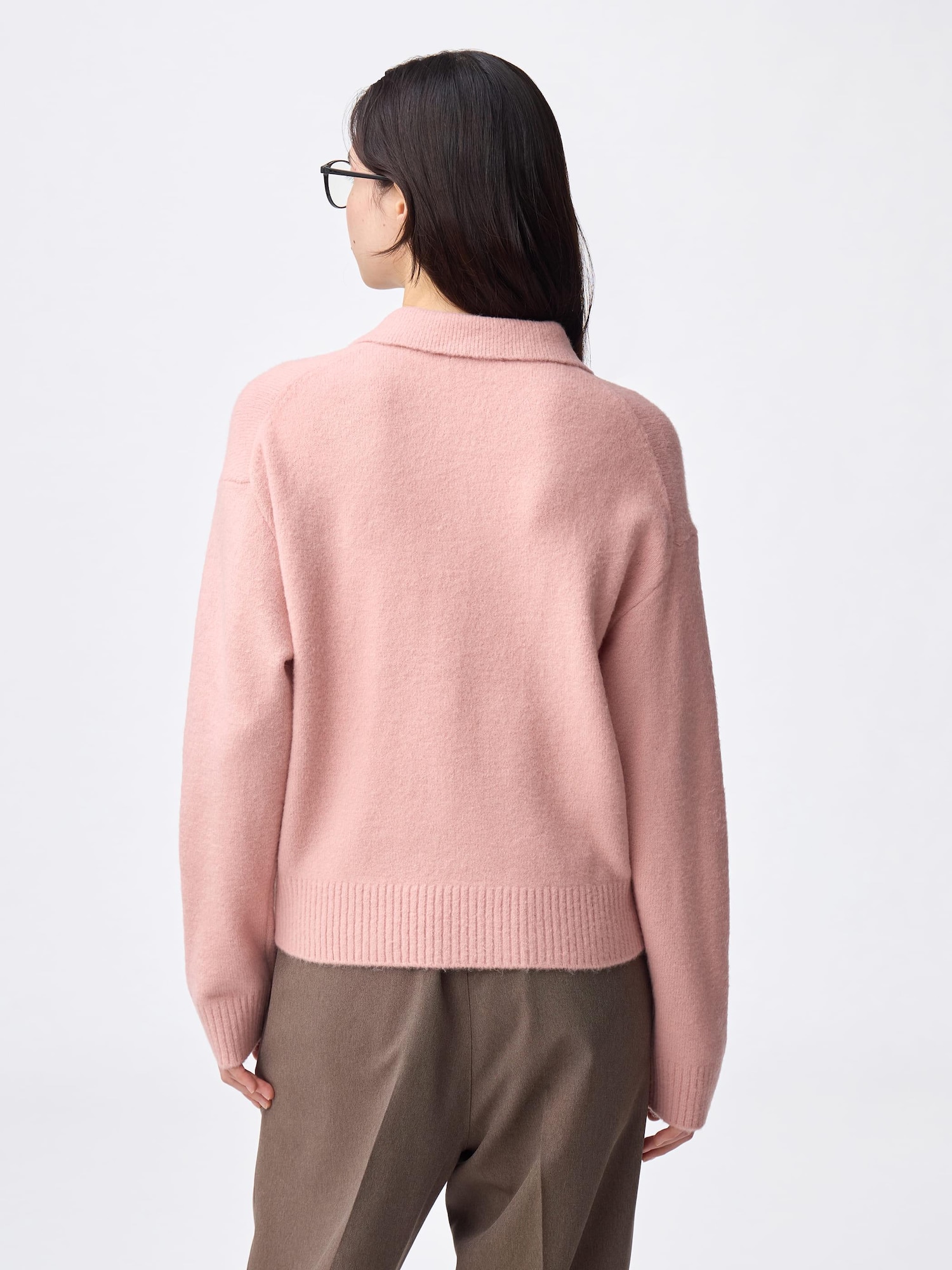 ケヤキの台座 GU公式 | パフニットポロシャツ