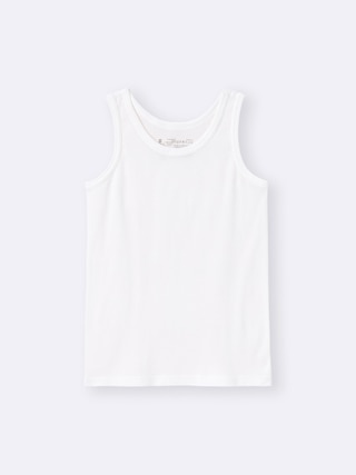 KIDS(男女兼用)ドライコットンリブタンクトップ+E 【KIDS・TEEN】 【キッズ インナー・下着】【GU公式/ジーユー】 【OFF WHITE】 KIDS(男女兼用)ドライコットンリブタンクトップ+E 【KIDS・TEEN】 【キッズ インナー・下着】【GU公式/ジーユー】 【OFF WHITE】