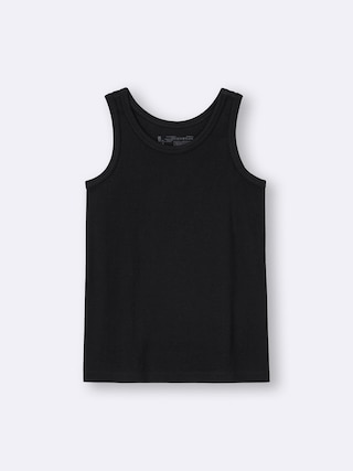 KIDS(男女兼用)ドライコットンリブタンクトップ+E 【KIDS・TEEN】 【キッズ インナー・下着】【GU公式/ジーユー】 【BLACK】 KIDS(男女兼用)ドライコットンリブタンクトップ+E 【KIDS・TEEN】 【キッズ インナー・下着】【GU公式/ジーユー】 【BLACK】