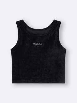 GIRLSブラフィールプチクロップドベロアタンクトップ