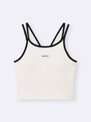 GIRLSブラフィールプチクロップドキャミソール 【KIDS・TEEN】 【TEEN(ティーン)】【GU公式/ジーユー】 【WHITE】 GIRLSブラフィールプチクロップドキャミソール 【KIDS・TEEN】 【TEEN(ティーン)】【GU公式/ジーユー】 【WHITE】