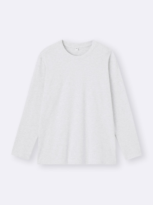 ソフトコットンクルーネックT(長袖)