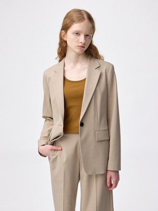 ウォッシャブルテーラードジャケットZ 【レディース】 【アウター】【GU公式/ジーユー】 【BEIGE】 ウォッシャブルテーラードジャケットZ 【レディース】 【アウター】【GU公式/ジーユー】 【BEIGE】