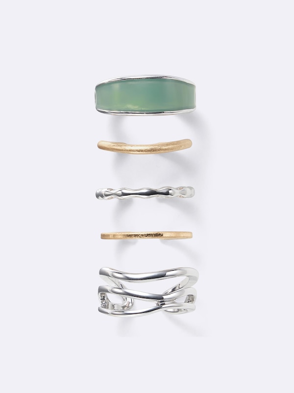 カラー&メタルリング5P