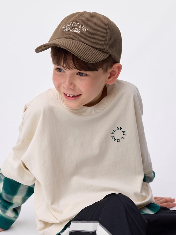 KIDS(男女兼用)コーデュロイキャップ