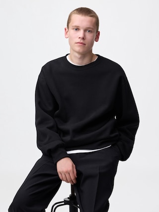 ヘビーウェイトスウェットプルオーバー 【メンズ】 【Tシャツ・カットソー】【GU公式/ジーユー】 【BLACK】 ヘビーウェイトスウェットプルオーバー 【メンズ】 【Tシャツ・カットソー】【GU公式/ジーユー】 【BLACK】