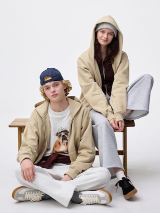 ヘビーウェイトスウェットフルジップパーカ 【メンズ】 【Tシャツ・スウェット】【GU公式/ジーユー】 【BEIGE】 ヘビーウェイトスウェットフルジップパーカ 【メンズ】 【Tシャツ・スウェット】【GU公式/ジーユー】 【BEIGE】