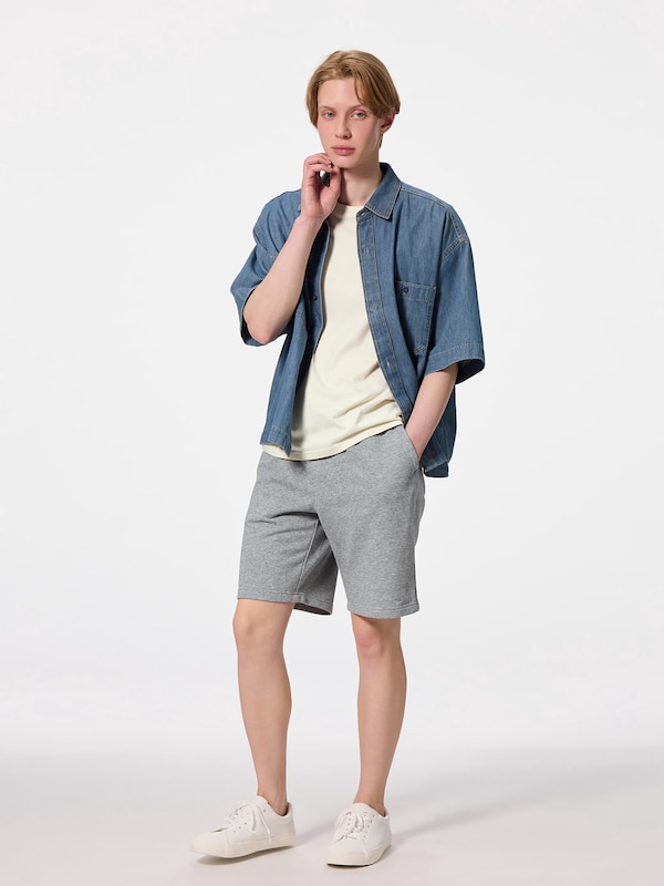 スウェットハーフパンツ(ウエストリブ)