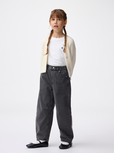 GIRLS 배럴 레그 청바지 (라인 스톤)