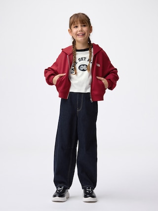 GIRLSバレルレッグジーンズ(ラインストーン) 【KIDS・TEEN】 【キッズ パンツ・スカート】【GU公式/ジーユー】 【NAVY】 GIRLSバレルレッグジーンズ(ラインストーン) 【KIDS・TEEN】 【キッズ パンツ・スカート】【GU公式/ジーユー】 【NAVY】