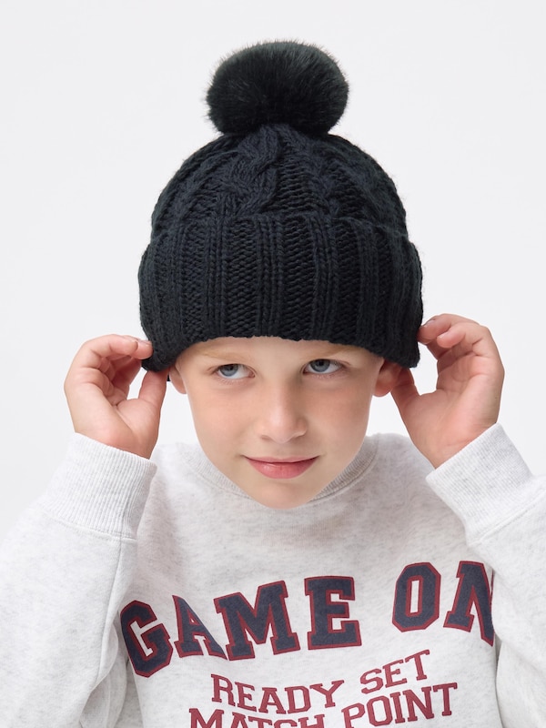 KIDS(男女兼用)ケーブルニットキャップ