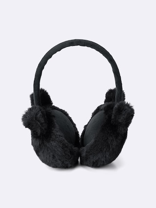 KIDS(男女兼用)フラッフィーイヤーマフ 【KIDS・TEEN】 【キッズ グッズ】【GU公式/ジーユー】 【BLACK】