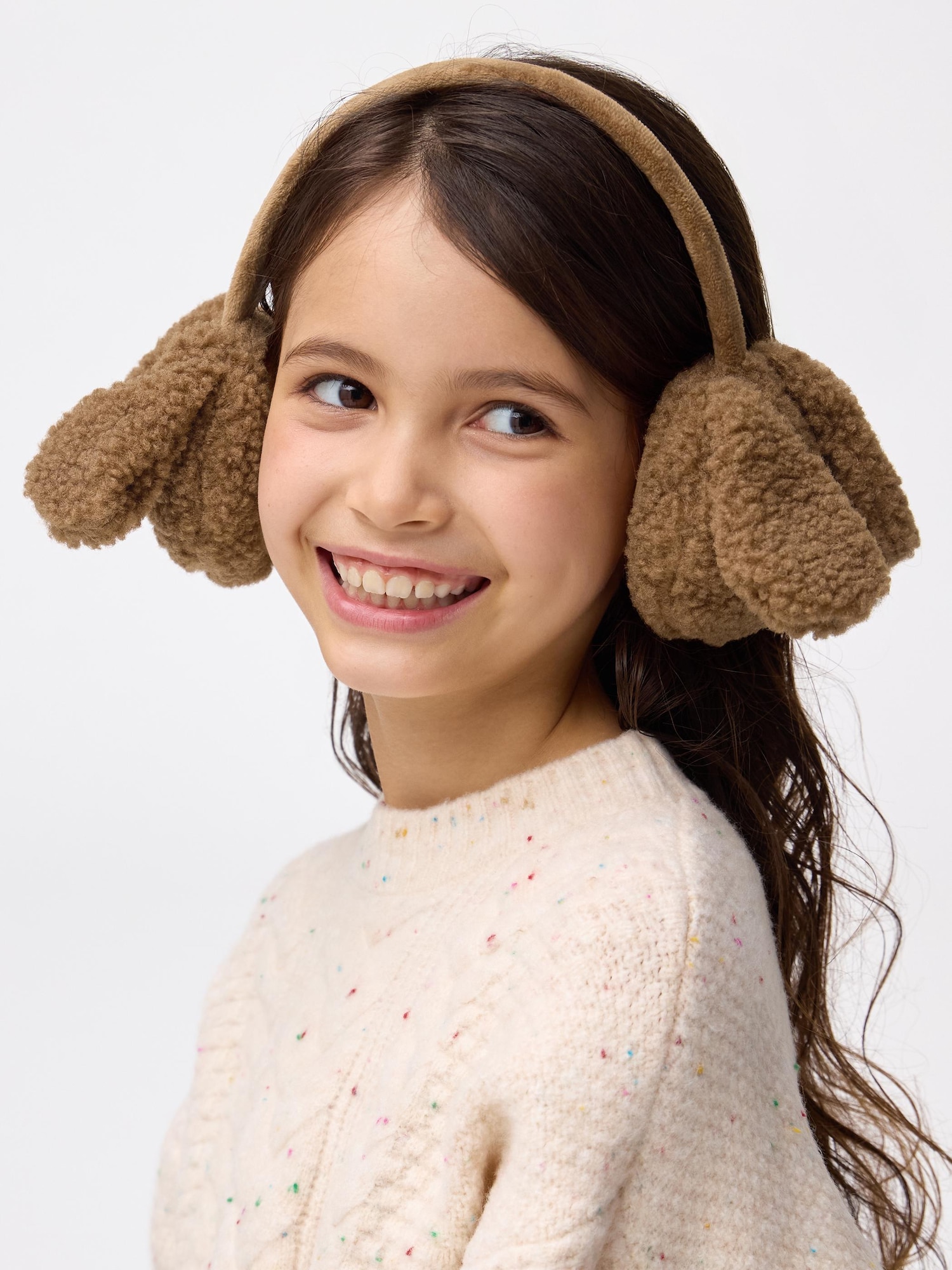 GU公式 | KIDS(男女兼用)フラッフィーイヤーマフ