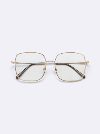 UVカットビッグフレームサングラス 【メンズ】 【グッズ】【GU公式/ジーユー】 【GOLD】 UVカットビッグフレームサングラス 【メンズ】 【グッズ】【GU公式/ジーユー】 【GOLD】