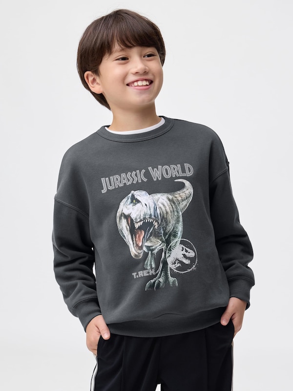 KIDS(男女兼用)グラフィックスウェットシャツ JURASSIC WORLD