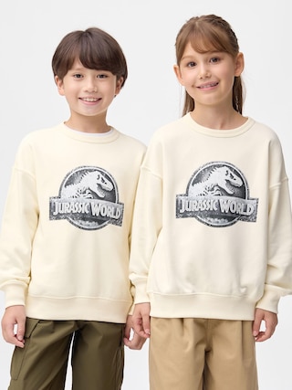 KIDS(男女兼用)グラフィックスウェットシャツ JURASSIC WORLD 【KIDS・TEEN】 【キッズ Tシャツ・スウェット・ニット】【GU公式/ジーユー】 【NATURAL】 KIDS(男女兼用)グラフィックスウェットシャツ JURASSIC WORLD 【KIDS・TEEN】 【キッズ Tシャツ・スウェット・ニット】【GU公式/ジーユー】 【NATURAL】