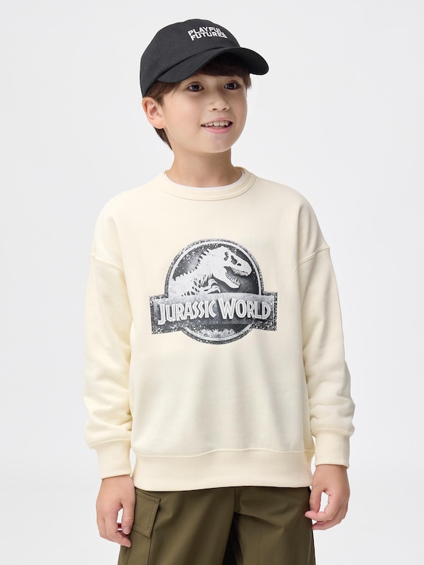 KIDS(男女兼用)グラフィックスウェットシャツ JURASSIC WORLD