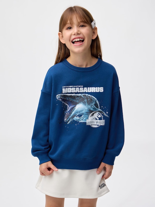 KIDS(男女兼用)グラフィックスウェットシャツ JURASSIC WORLD