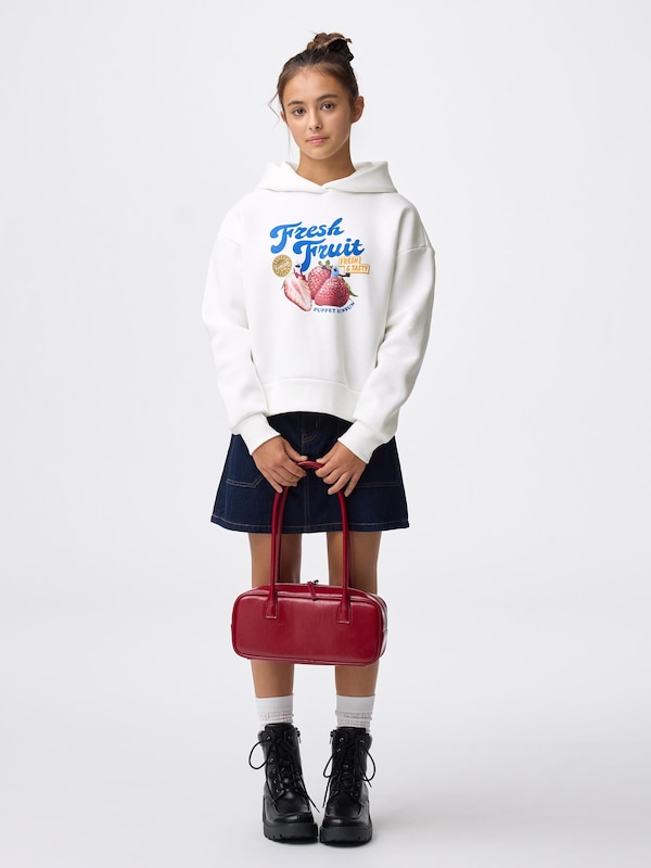 GIRLSヘビーウェイトスウェットパーカJR パペットスンスン