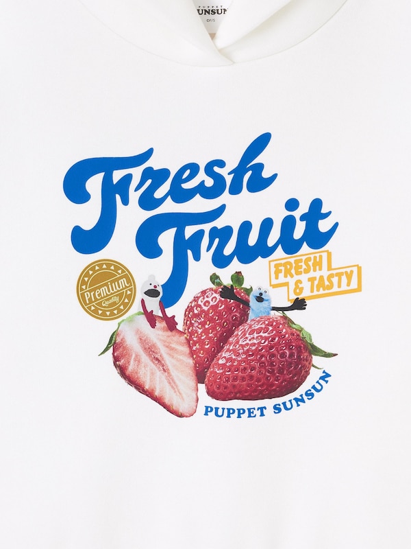 GIRLSヘビーウェイトスウェットパーカJR パペットスンスン