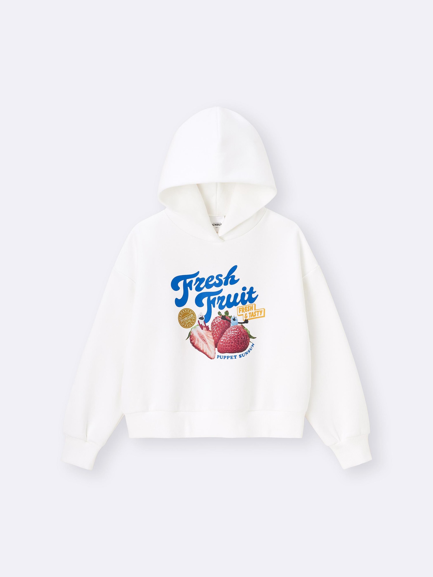 GU公式 | GIRLSヘビーウェイトスウェットパーカJR パペットスンスン