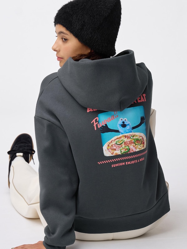 GIRLSヘビーウェイトスウェットパーカJR パペットスンスン