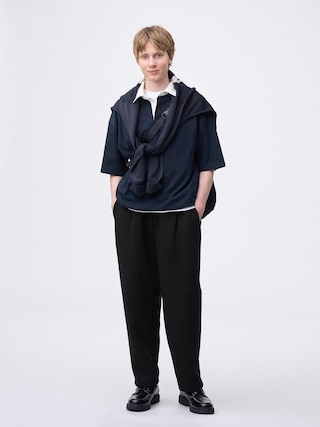 パフスウェットキャロットパンツ(丈標準69.0~73.0cm) 【メンズ】 【パンツ】【GU公式/ジーユー】 【BLACK】 パフスウェットキャロットパンツ(丈標準69.0~73.0cm) 【メンズ】 【パンツ】【GU公式/ジーユー】 【BLACK】