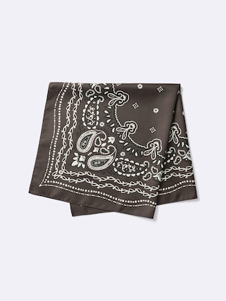 ペイズリースカーフ 【メンズ】 【グッズ】【GU公式/ジーユー】 【DARK BROWN】 ペイズリースカーフ 【メンズ】 【グッズ】【GU公式/ジーユー】 【DARK BROWN】
