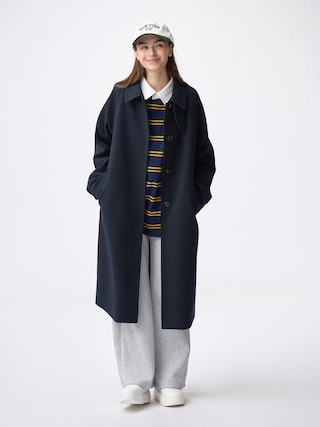 コージーメルトンバルマカーンコート(丈標準108.0~115.0cm) 【レディース】 【アウター】【GU公式/ジーユー】 【NAVY】 コージーメルトンバルマカーンコート(丈標準108.0~115.0cm) 【レディース】 【アウター】【GU公式/ジーユー】 【NAVY】
