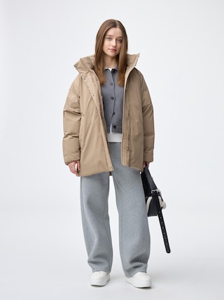 ウォームパデッドステッチレスコート 【レディース】 【アウター】【GU公式/ジーユー】 【BEIGE】