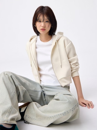 パフスウェットフルジップパーカ 【レディース】 【Tシャツ・スウェット】【GU公式/ジーユー】 【NATURAL】 パフスウェットフルジップパーカ 【レディース】 【Tシャツ・スウェット】【GU公式/ジーユー】 【NATURAL】