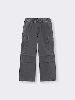 デニムスーパーワイドカーゴパンツ+OS(米国仕様) 【メンズ】 【パンツ】【GU公式/ジーユー】 【DARK GRAY】 デニムスーパーワイドカーゴパンツ+OS(米国仕様) 【メンズ】 【パンツ】【GU公式/ジーユー】 【DARK GRAY】