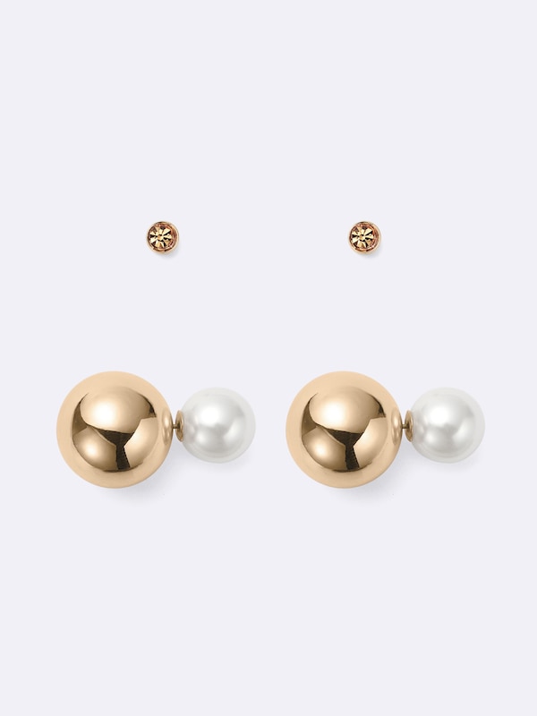 パールライク&メタルピアス2P