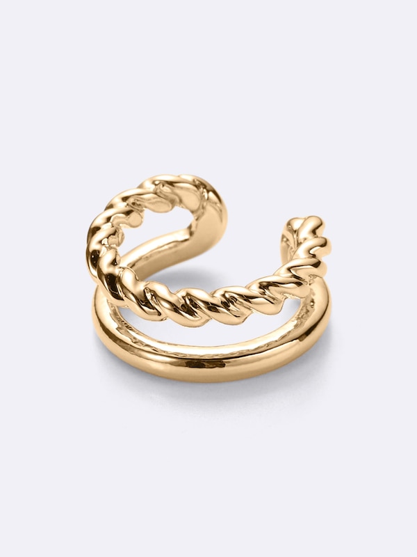 レクタングルフープノンホールピアス2P