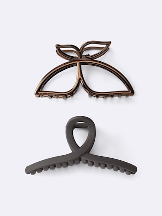 メタルバタフライヘアクリップ2P 【レディース】 【グッズ】【GU公式/ジーユー】 【DARK BROWN】 メタルバタフライヘアクリップ2P 【レディース】 【グッズ】【GU公式/ジーユー】 【DARK BROWN】