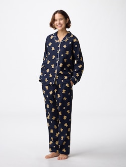 フランネルパジャマ(長袖&ロングパンツ)(ベア)