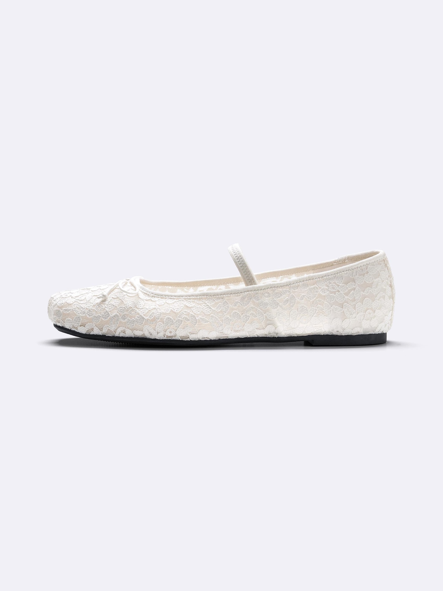 メタルストラップバレエシューズ - ホワイト | ZARA Japan / 日本