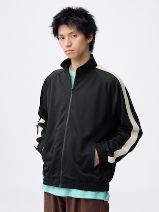 トラックジャケット 【メンズ】 【アウター】【GU公式/ジーユー】 【BLACK】 トラックジャケット 【メンズ】 【アウター】【GU公式/ジーユー】 【BLACK】