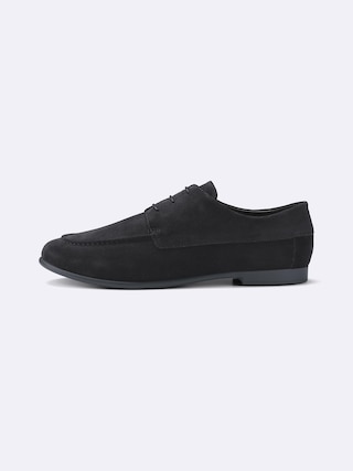 レザーフラットシューズ+E 【メンズ】 【シューズ】【GU公式/ジーユー】 【BLACK】 レザーフラットシューズ+E 【メンズ】 【シューズ】【GU公式/ジーユー】 【BLACK】