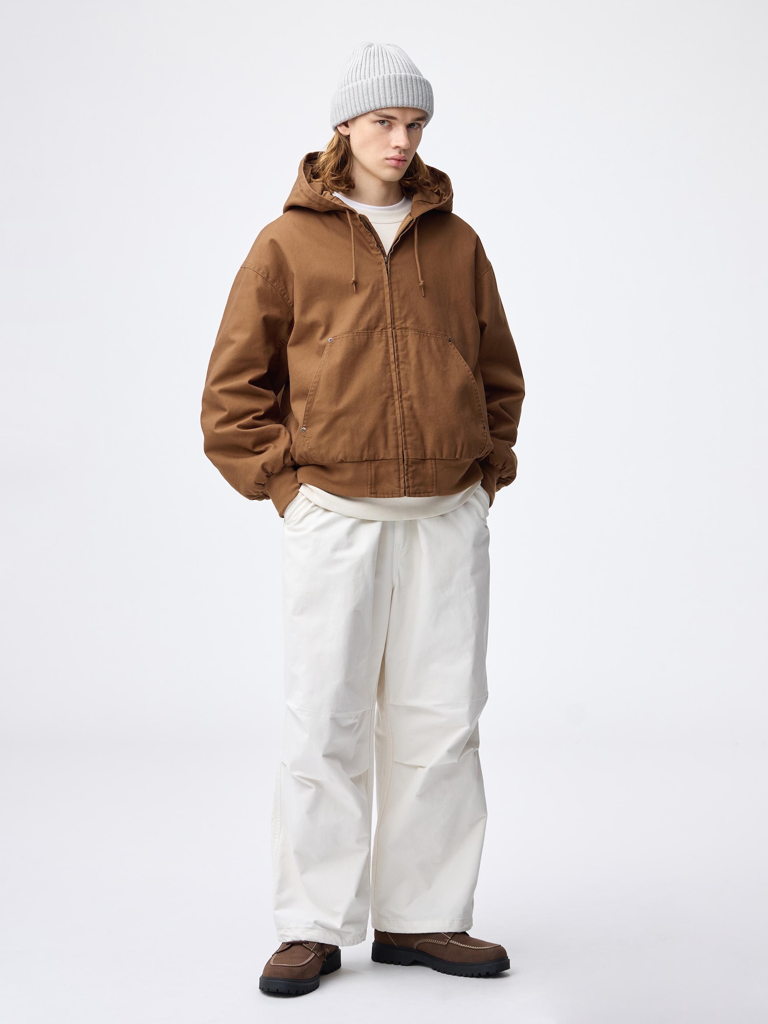 GU公式 | パデッドジップアップパーカ