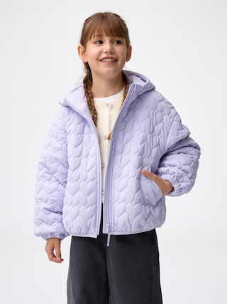 GIRLSウォームパデッドハートキルティングブルゾン 【KIDS・TEEN】 【キッズ アウター】【GU公式/ジーユー】 【LIGHT PURPLE】 GIRLSウォームパデッドハートキルティングブルゾン 【KIDS・TEEN】 【キッズ アウター】【GU公式/ジーユー】 【LIGHT PURPLE】
