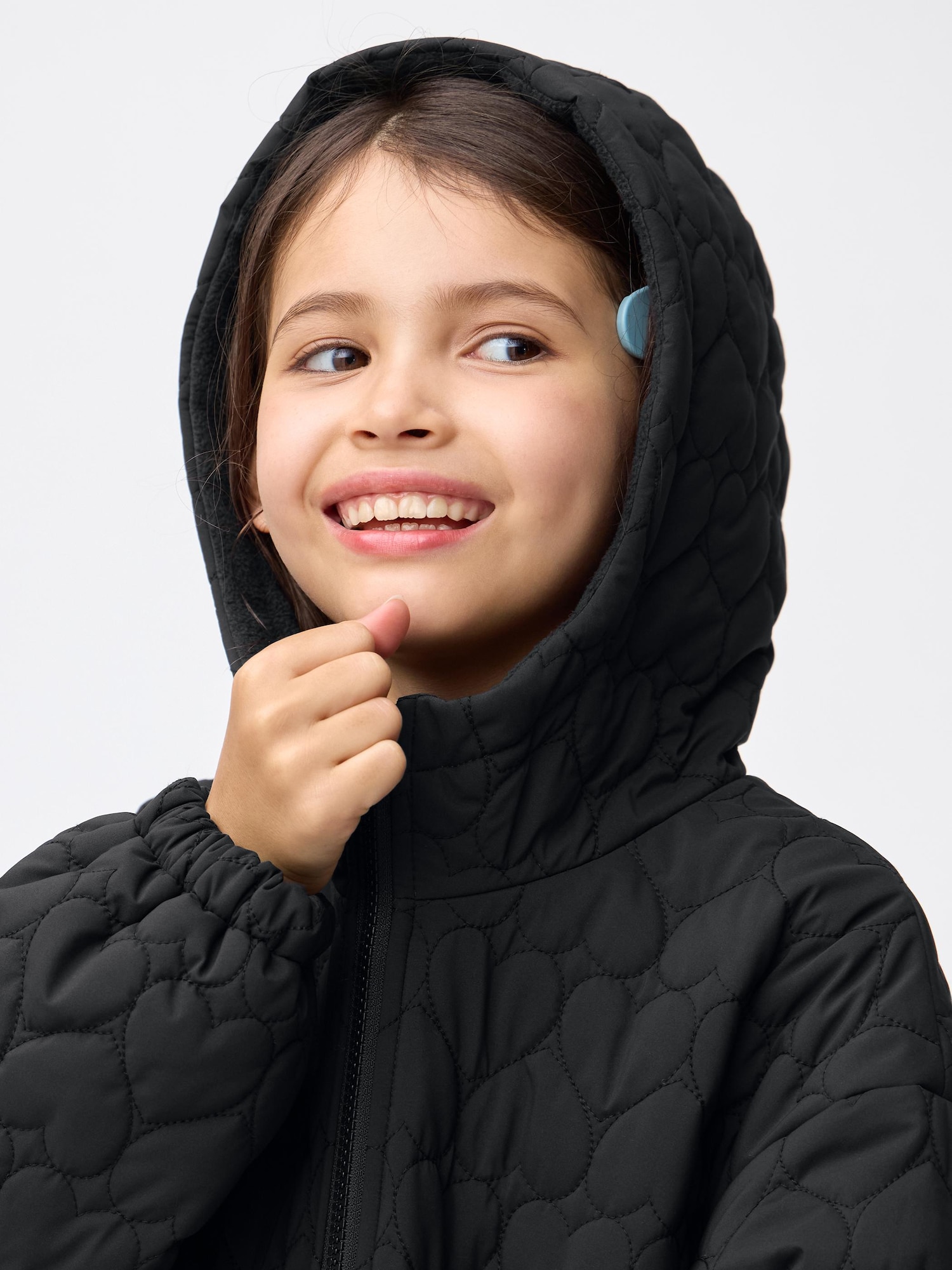 GU公式 | GIRLSウォームパデッドハートキルティングブルゾン