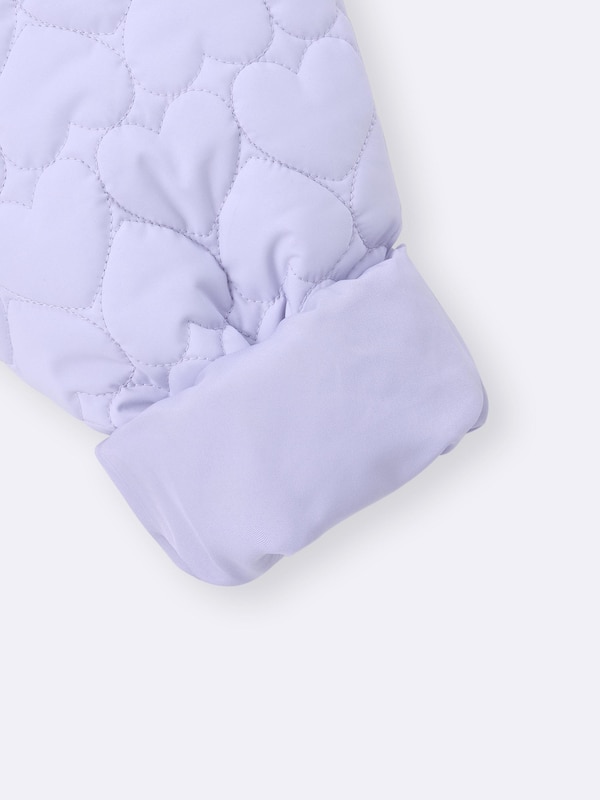 GIRLSウォームパデッドハートキルティングブルゾン