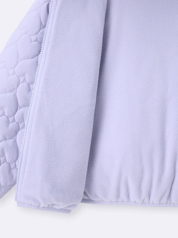 GIRLSウォームパデッドハートキルティングブルゾン