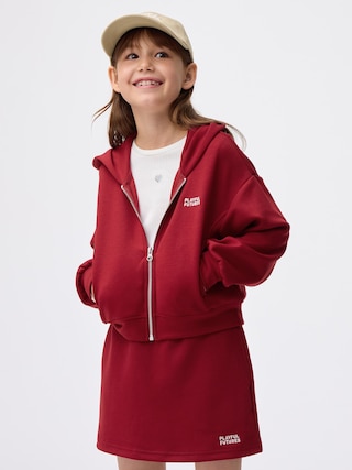 GIRLSパフスウェットフルジップパーカ 【KIDS・TEEN】 【キッズ Tシャツ・スウェット・ニット】【GU公式/ジーユー】 【WINE】 GIRLSパフスウェットフルジップパーカ 【KIDS・TEEN】 【キッズ Tシャツ・スウェット・ニット】【GU公式/ジーユー】 【WINE】