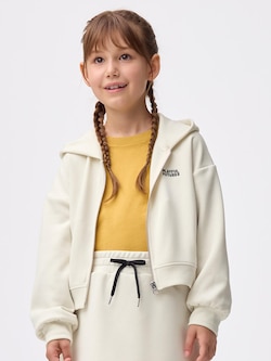 GIRLSパフスウェットフルジップパーカ