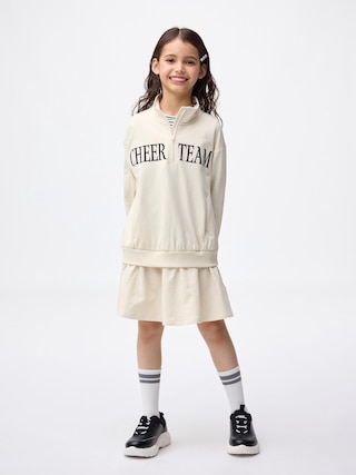 GIRLSスウェットハーフジップワンピース 【KIDS・TEEN】 【キッズ Tシャツ・スウェット・ニット】【GU公式/ジーユー】 【NATURAL】 GIRLSスウェットハーフジップワンピース 【KIDS・TEEN】 【キッズ Tシャツ・スウェット・ニット】【GU公式/ジーユー】 【NATURAL】